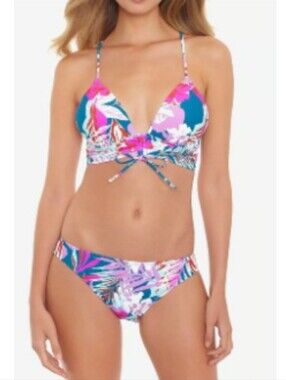 NWT Colorful Floral Strappy Bikini 2 PIECE SET Salt & Cove YOUTH XL